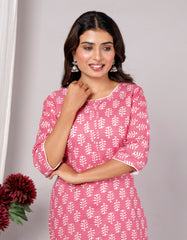 Cotton Kurta Pant Set For Women, Indian Salwar Suit , Stitched Suit Set for Women, Dailywear suit