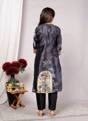 Kurta Dupatta Pant Set For Women, Indian Salwar Suit , Stitched Suit Set for Women, Partywear suit