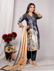Kurta Dupatta Pant Set For Women, Indian Salwar Suit , Stitched Suit Set for Women, Partywear suit