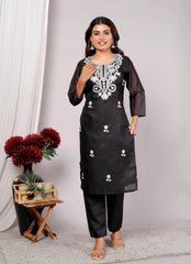 Kurta Dupatta Pant Set For Women, Indian Salwar Suit , Stitched Suit Set for Women, Partywear suit