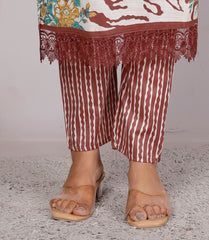 Indian Ethnic Salwar Suit Set, Cotton Kurta Pant Dupatta Set, Straight Line Traditional Pakistani Style Suit