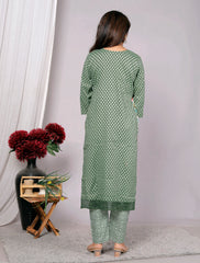 Indian Ethnic Salwar Suit Set, Cotton Kurta Pant Dupatta Set, Straight Line Traditional Pakistani Style Suit