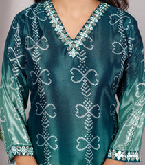 Partywear Salwar Suit For Women , Kurta Dupatta Set For Women (Handmade Work Finish)