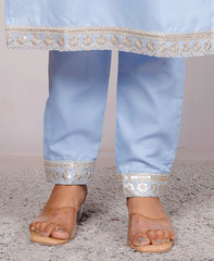 Kurta Dupatta Pant Set For Women, Indian Salwar Suit , Stitched Suit Set for Women, Partywear suit