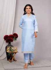 Kurta Dupatta Pant Set For Women, Indian Salwar Suit , Stitched Suit Set for Women, Partywear suit