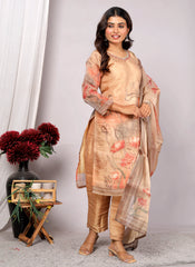 Partywear Salwar Suit For Women , Kurta Dupatta Set For Women (Handmade Work Finish)