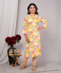 Kurta Dupatta Pant Set For Women, Indian Salwar Suit , Stitched Suit Set for Women, Partywear suit