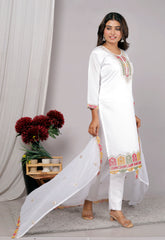 Kurta Dupatta Pant Set For Women , Partywear Suit From India at affordable Price