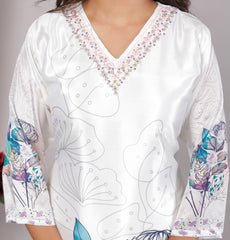 Kurta Dupatta Pant Set For Women, Indian Salwar Suit , Stitched Suit Set for Women, Partywear suit