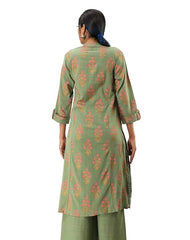 Women's Cotton Relaxed Fit A Line Kurta, Indian Kurta for women, Partywear kurta