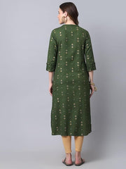 Women's Cotton Relaxed Fit A Line Kurta, Indian Kurta for women, Partywear kurta