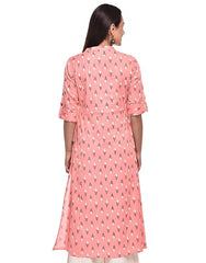 Women's Cotton Relaxed Fit A Line Kurta, Indian Kurta for women, Partywear kurta