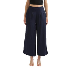 Palazzo Pants for Women, Viscose Fabric, Regular Fit, Mid Rise, Deep Pockets