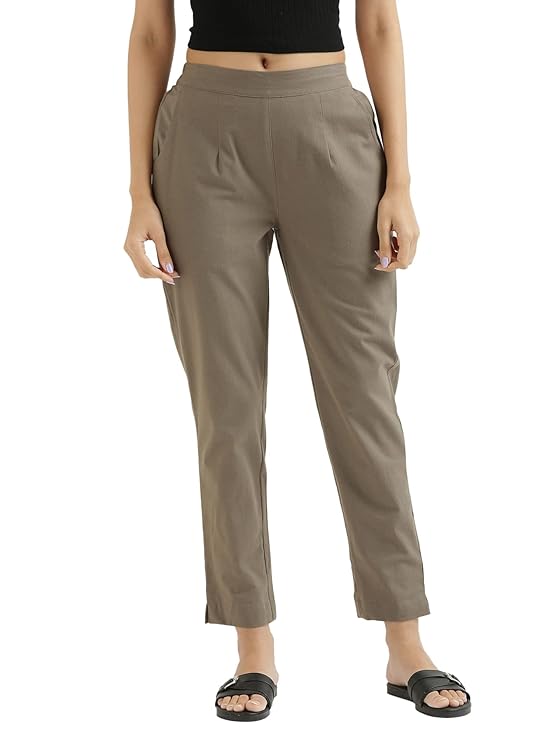 Cotton Bottom Pant Trouser For Women