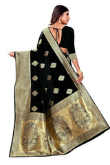 Women's Kanjivaram Art Silk Saree Soft Banarasi Style Sari With Blouse Piece For Wedding Drapper South indian Saree