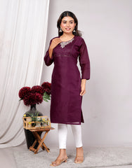 Women Kurti , Kotadoriya Fabric Single Piece Kurti