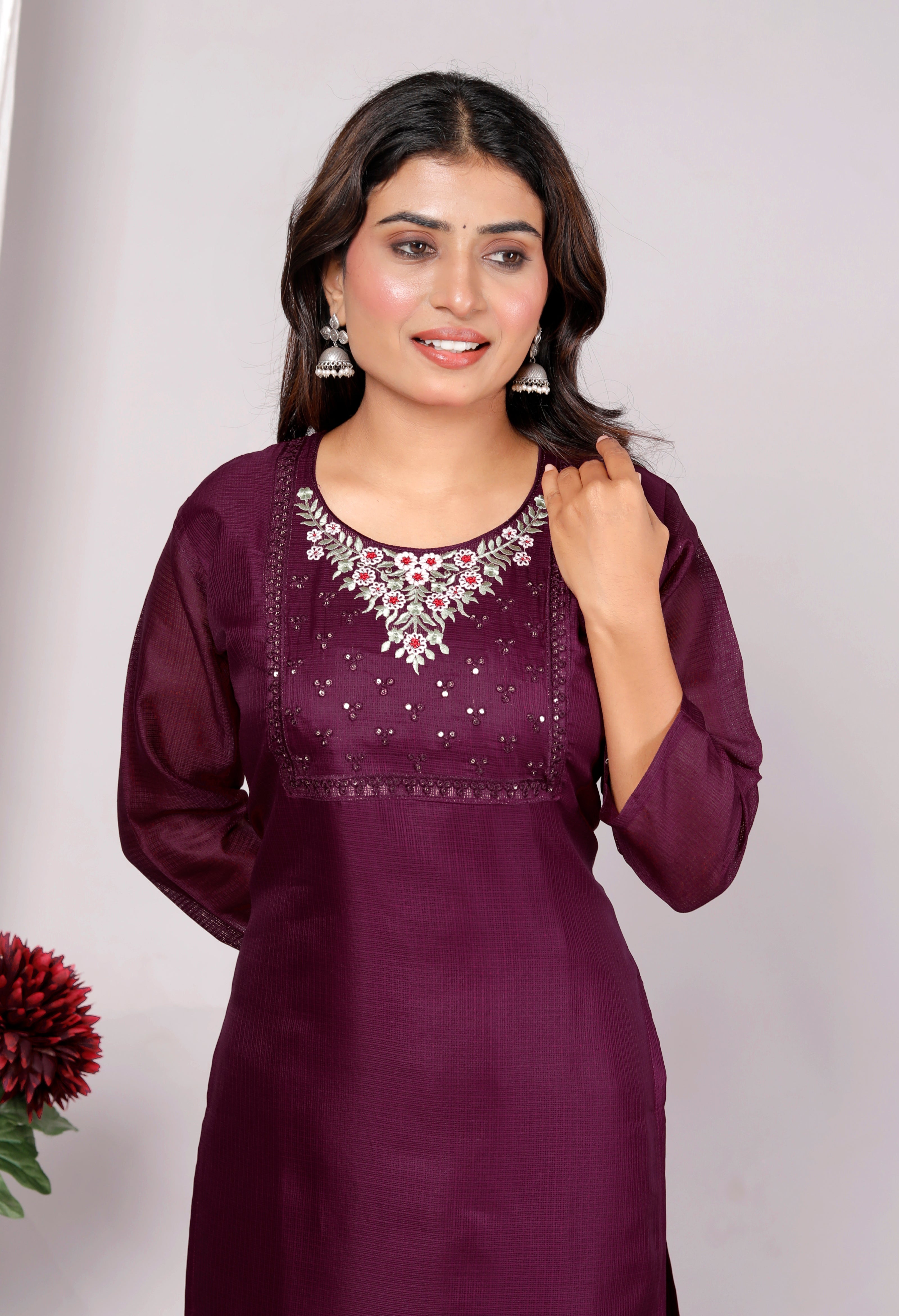 Women Kurti , Kotadoriya Fabric Single Piece Kurti