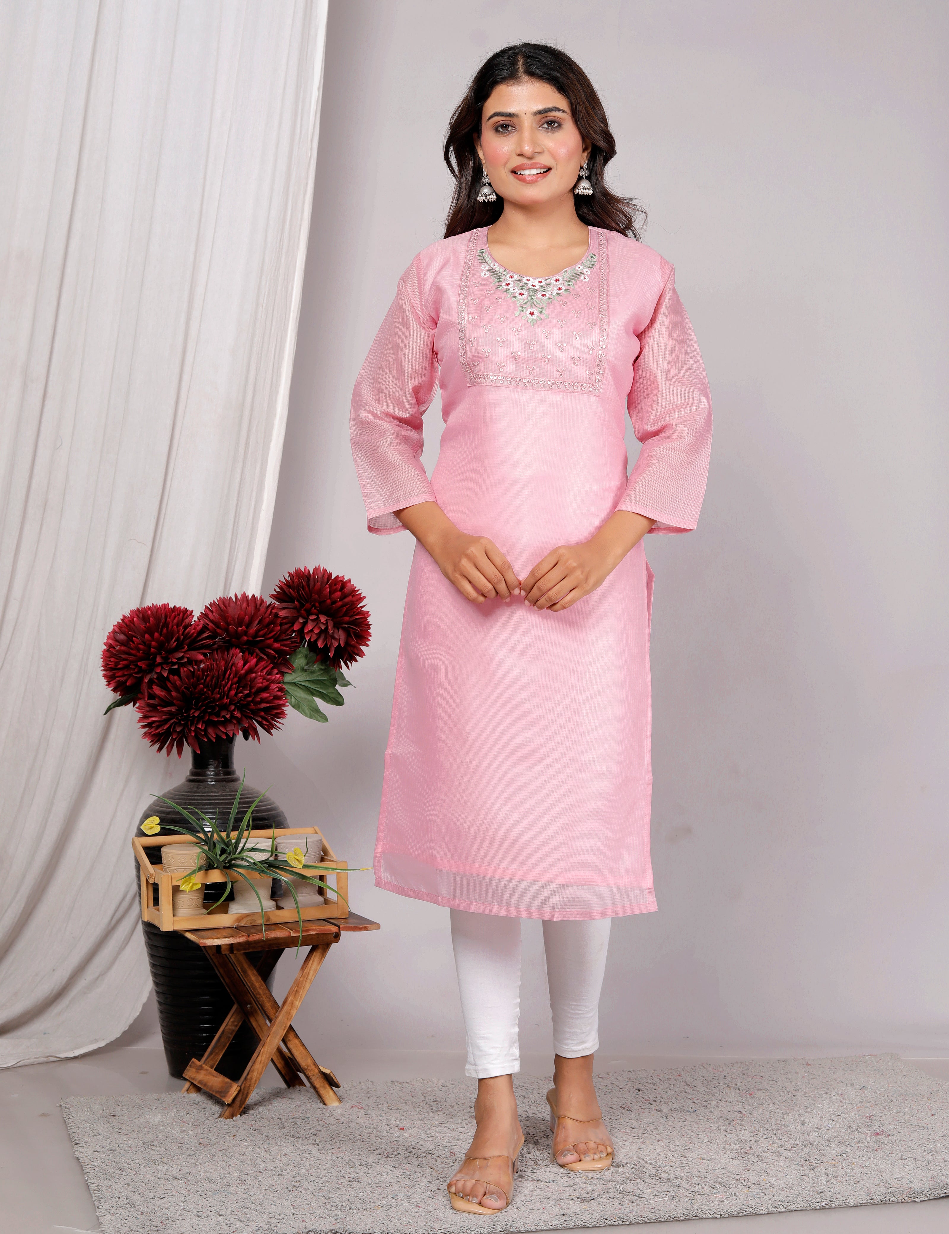 Women Kurti , Kotadoriya Fabric Single Piece Kurti