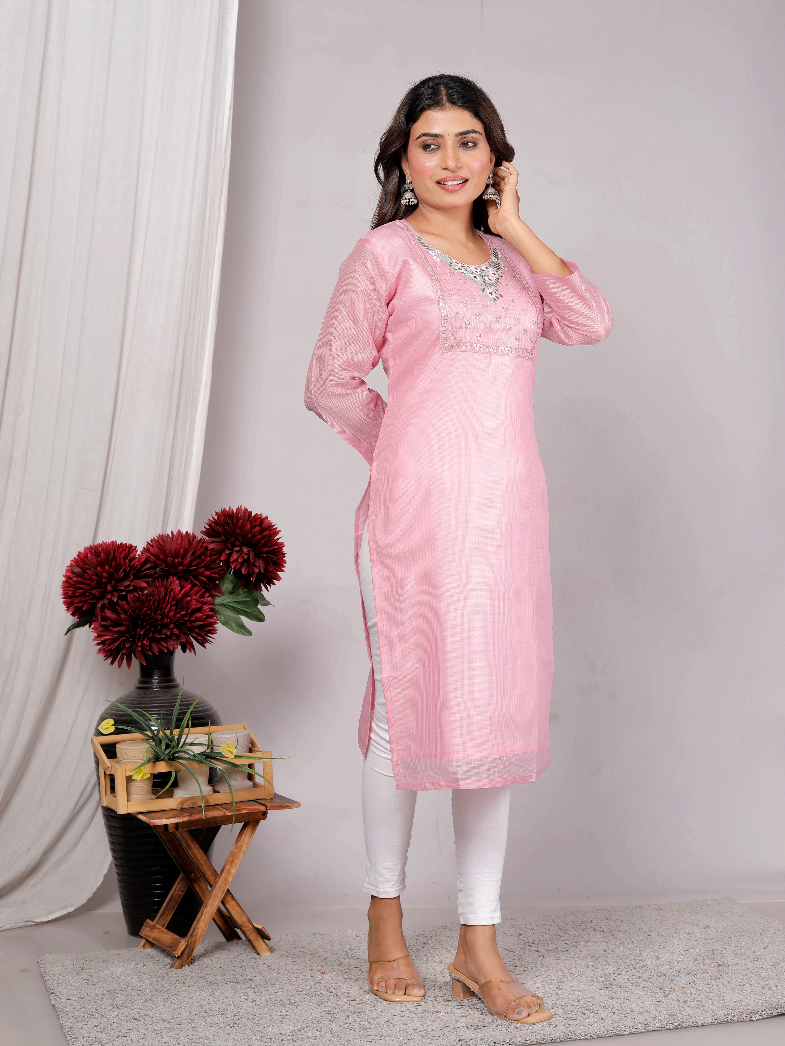 Women Kurti , Kotadoriya Fabric Single Piece Kurti