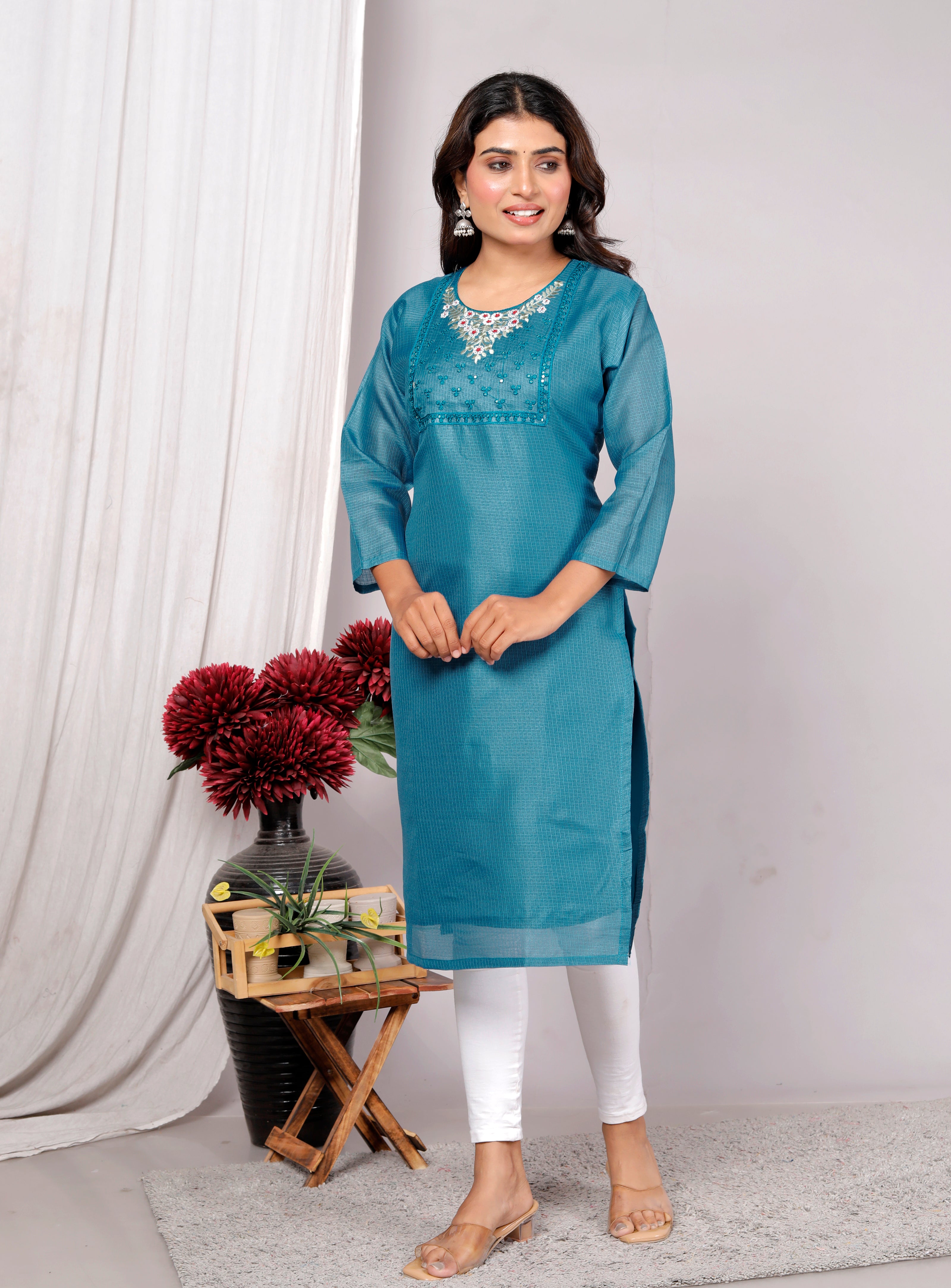 Women Kurti , Kotadoriya Fabric Single Piece Kurti