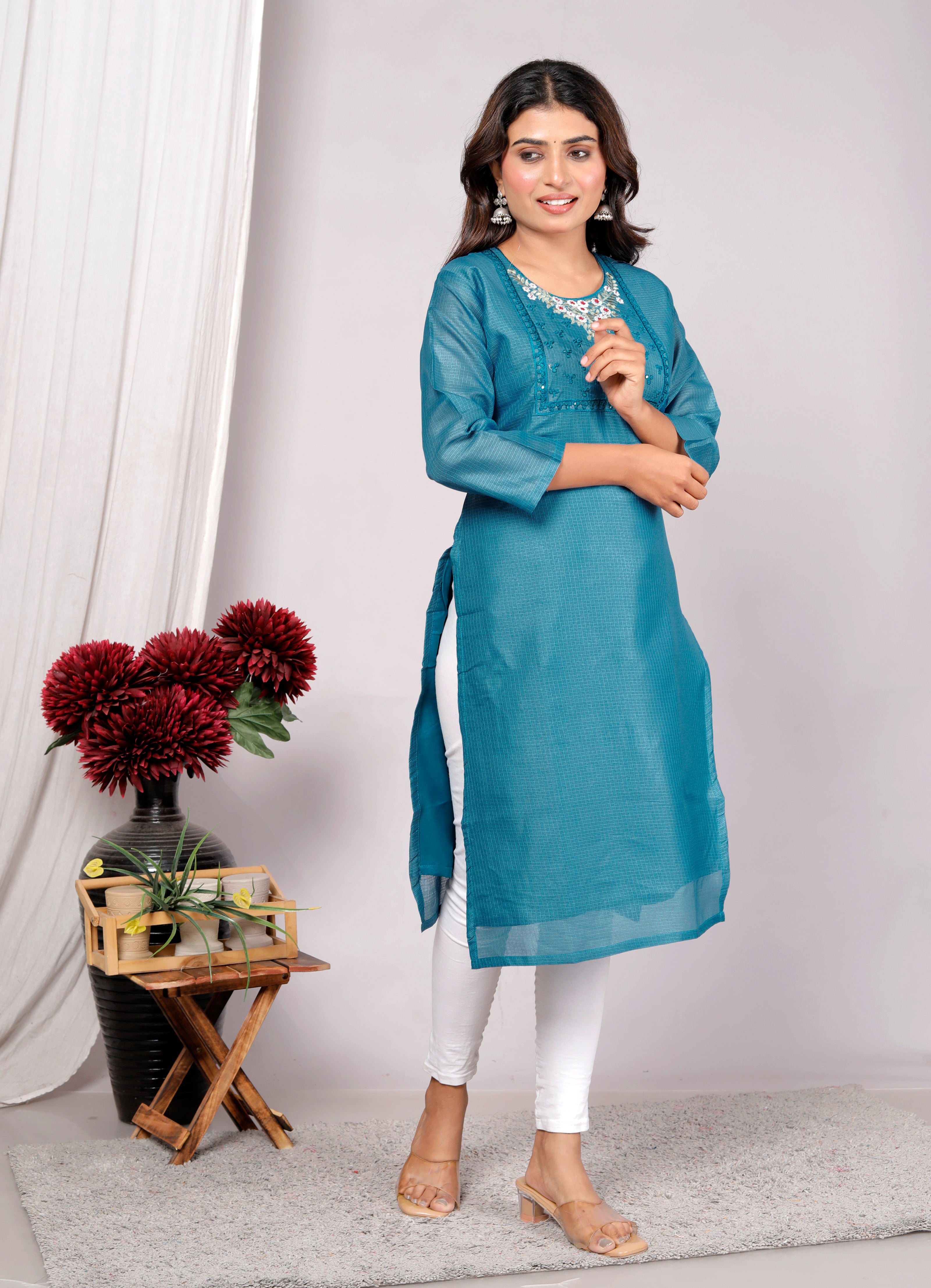 Women Kurti , Kotadoriya Fabric Single Piece Kurti