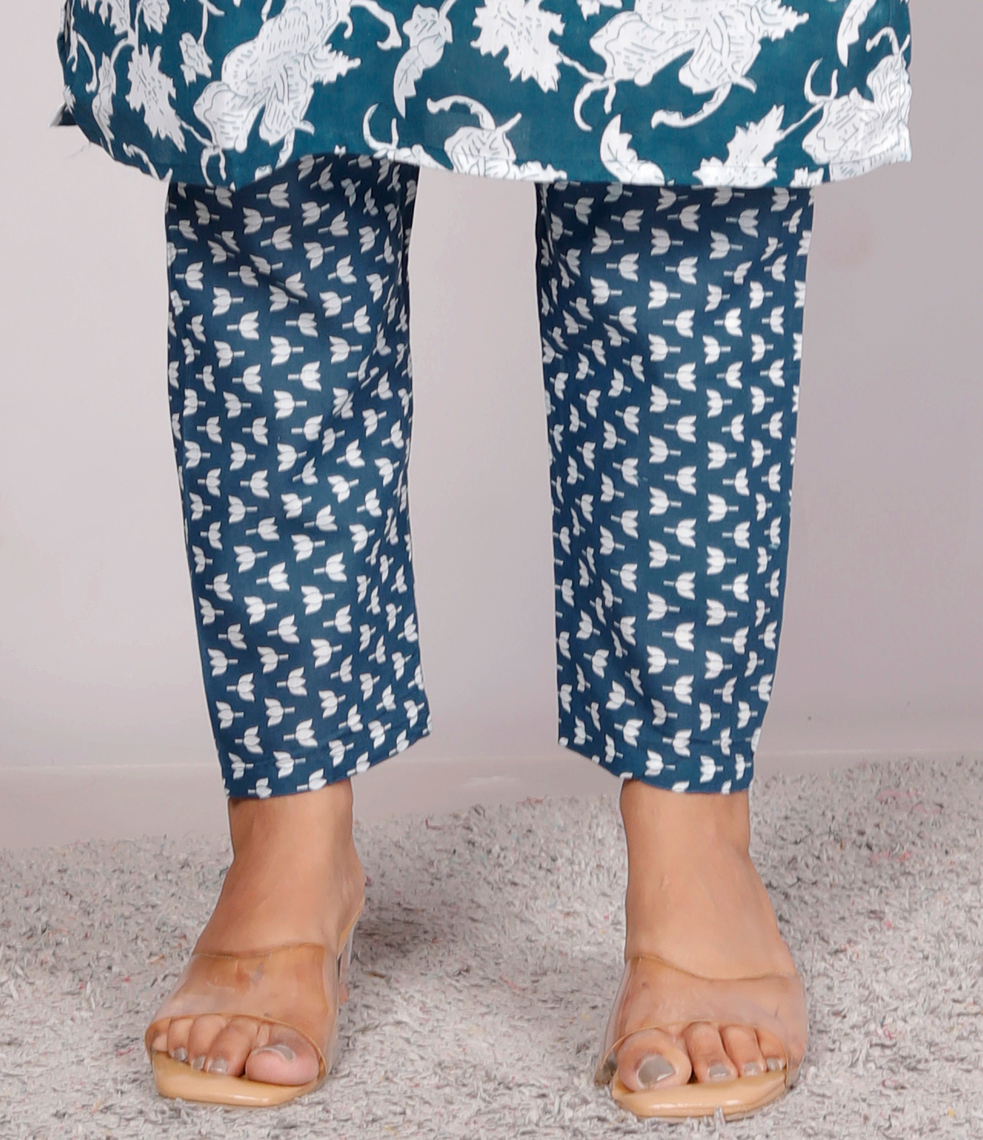 Cotton Kurta Pant Set For Women, Indian Salwar Suit , Stitched Suit Set for Women, Dailywear suit