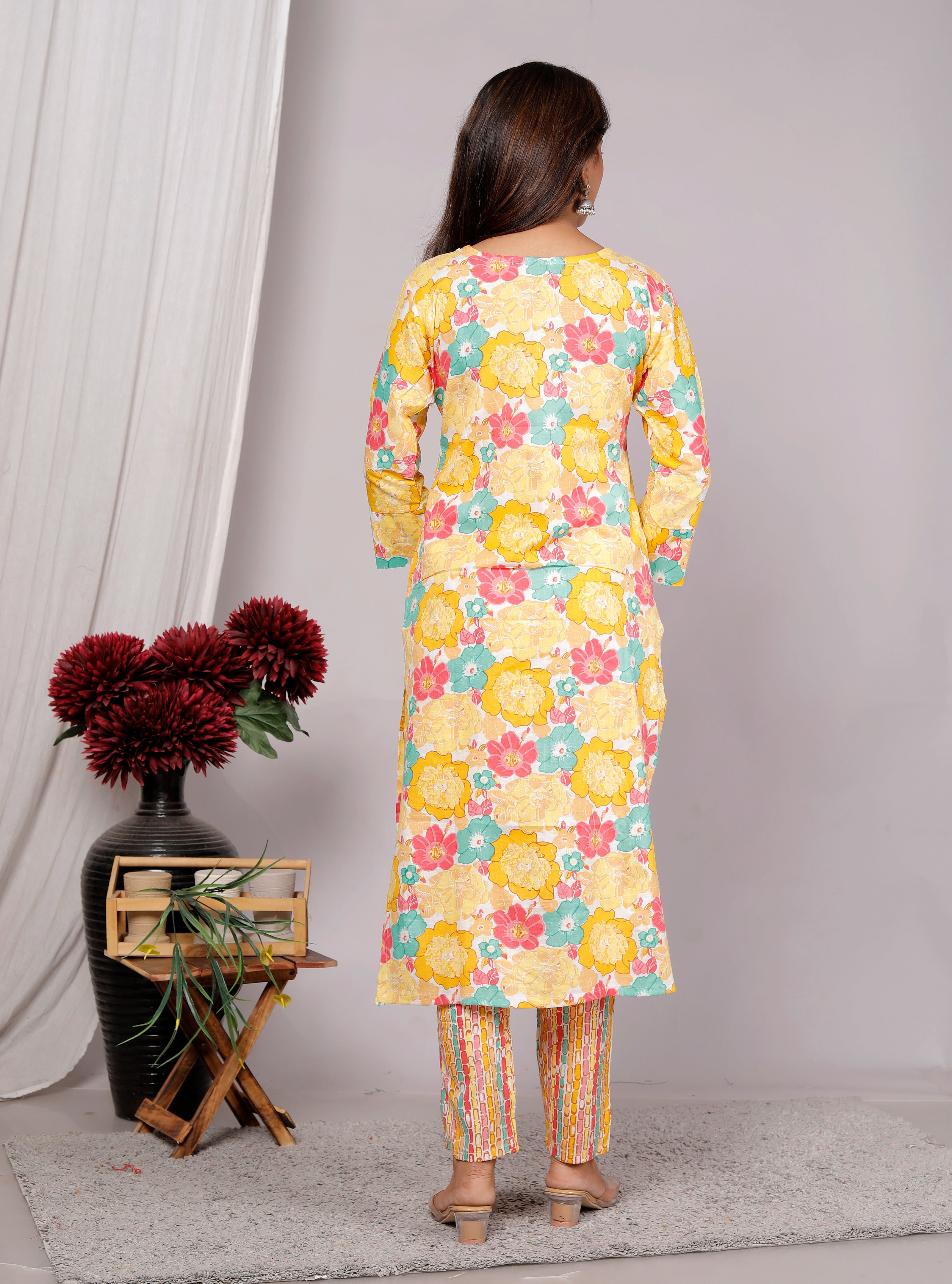 Kurta Dupatta Pant Set For Women, Indian Salwar Suit , Stitched Suit Set for Women, Partywear suit