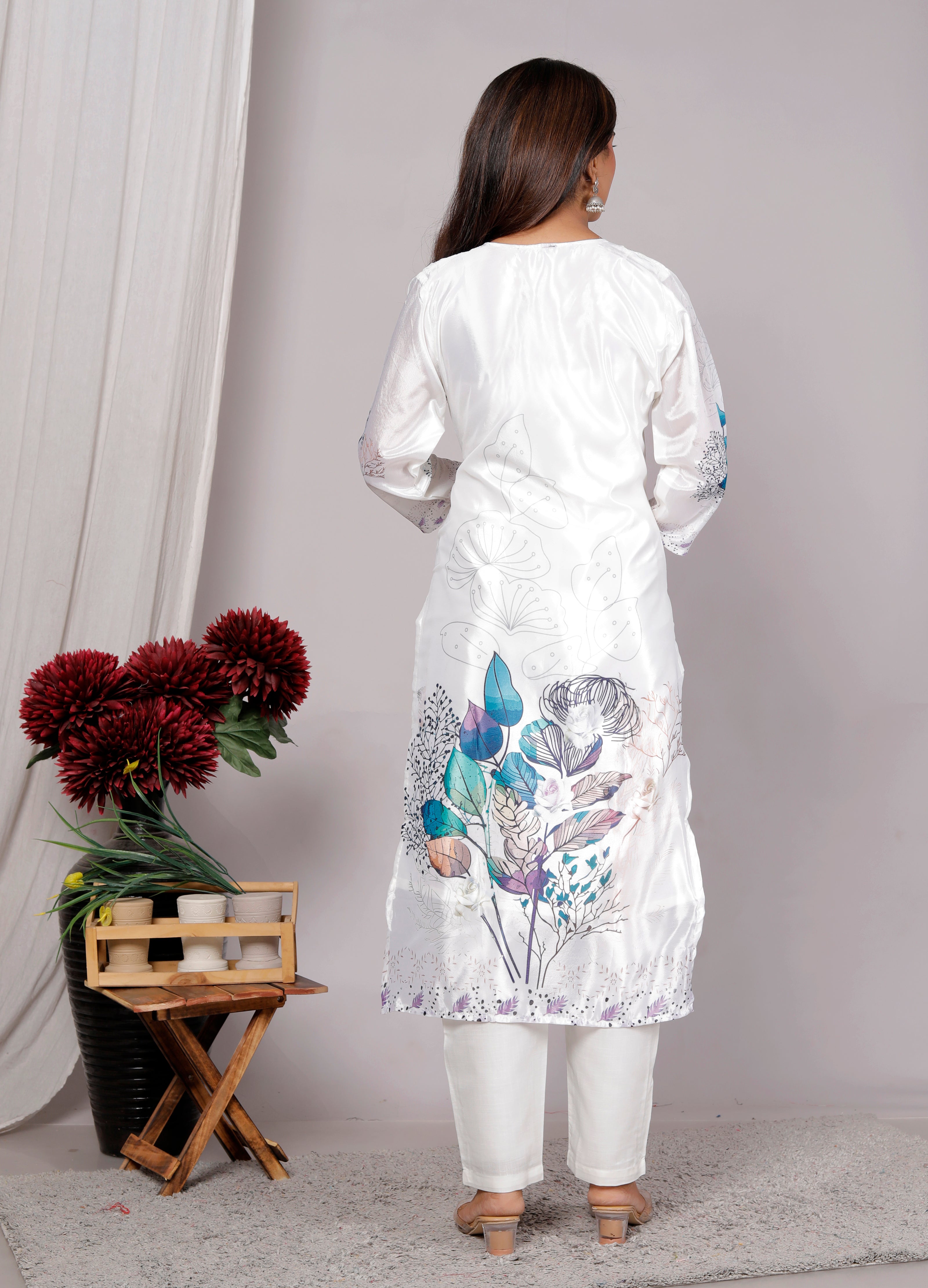 Kurta Dupatta Pant Set For Women, Indian Salwar Suit , Stitched Suit Set for Women, Partywear suit