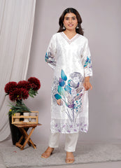 Kurta Dupatta Pant Set For Women, Indian Salwar Suit , Stitched Suit Set for Women, Partywear suit