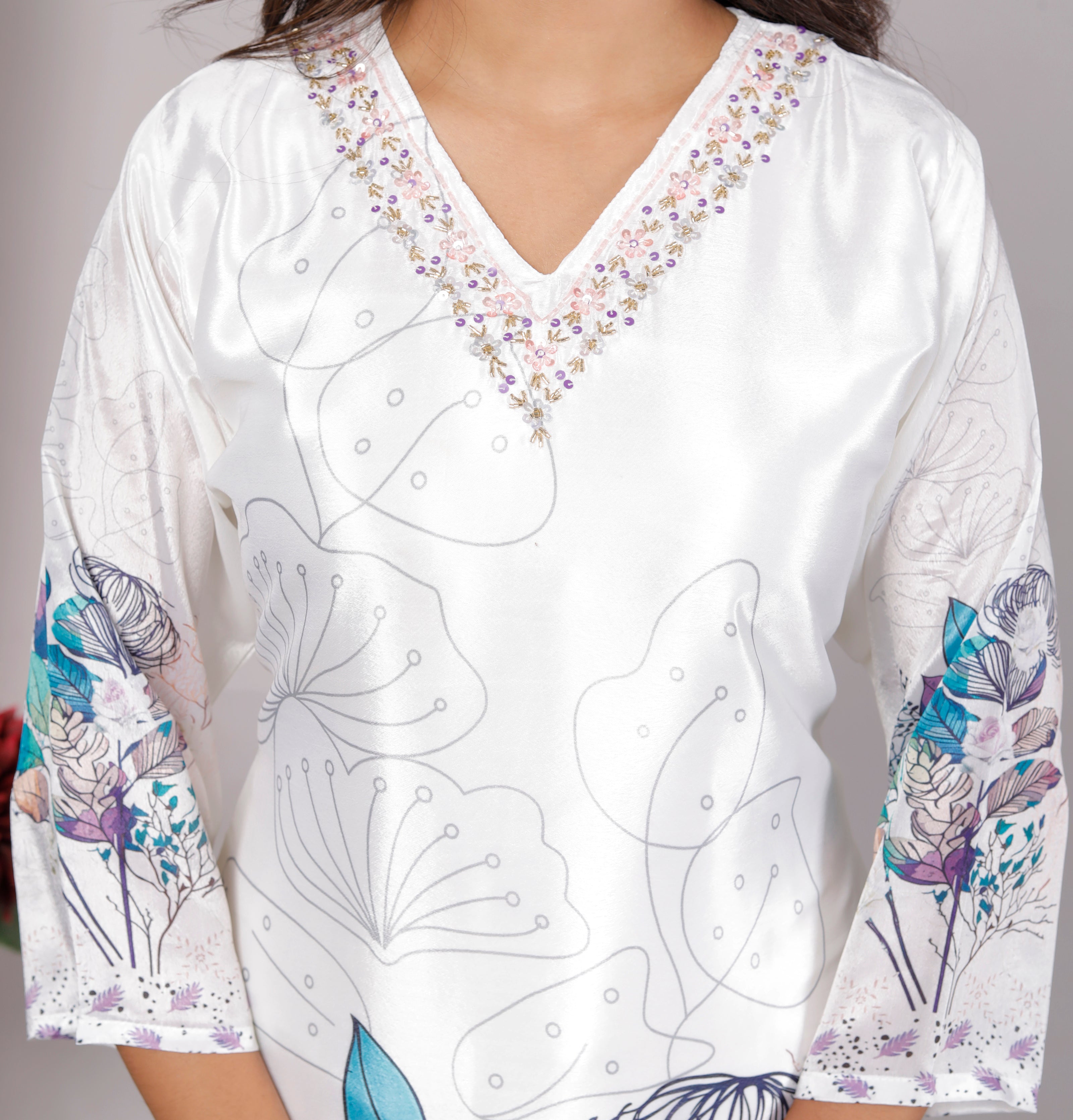 Kurta Dupatta Pant Set For Women, Indian Salwar Suit , Stitched Suit Set for Women, Partywear suit