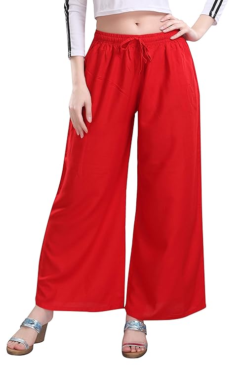 Rayon Fabric Plazzo Pant For Women