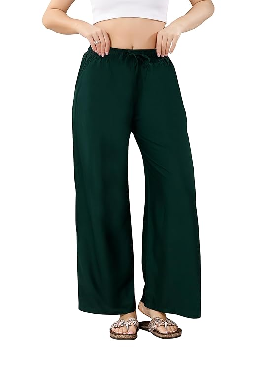 Rayon Fabric Plazzo Pant For Women