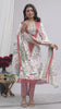 Indian Ethnic Salwar Suit Set, Cotton Kurta Pant Dupatta Set, Straight Line Traditional Pakistani Style Suit